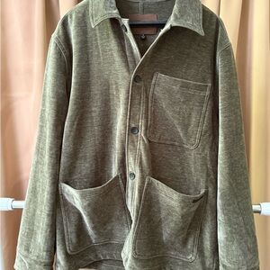Green Lightweight Shirt Jacket Casual